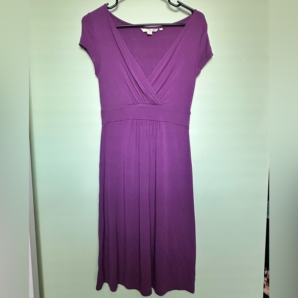 Boden Women's Midi Dress in Rich Purple
